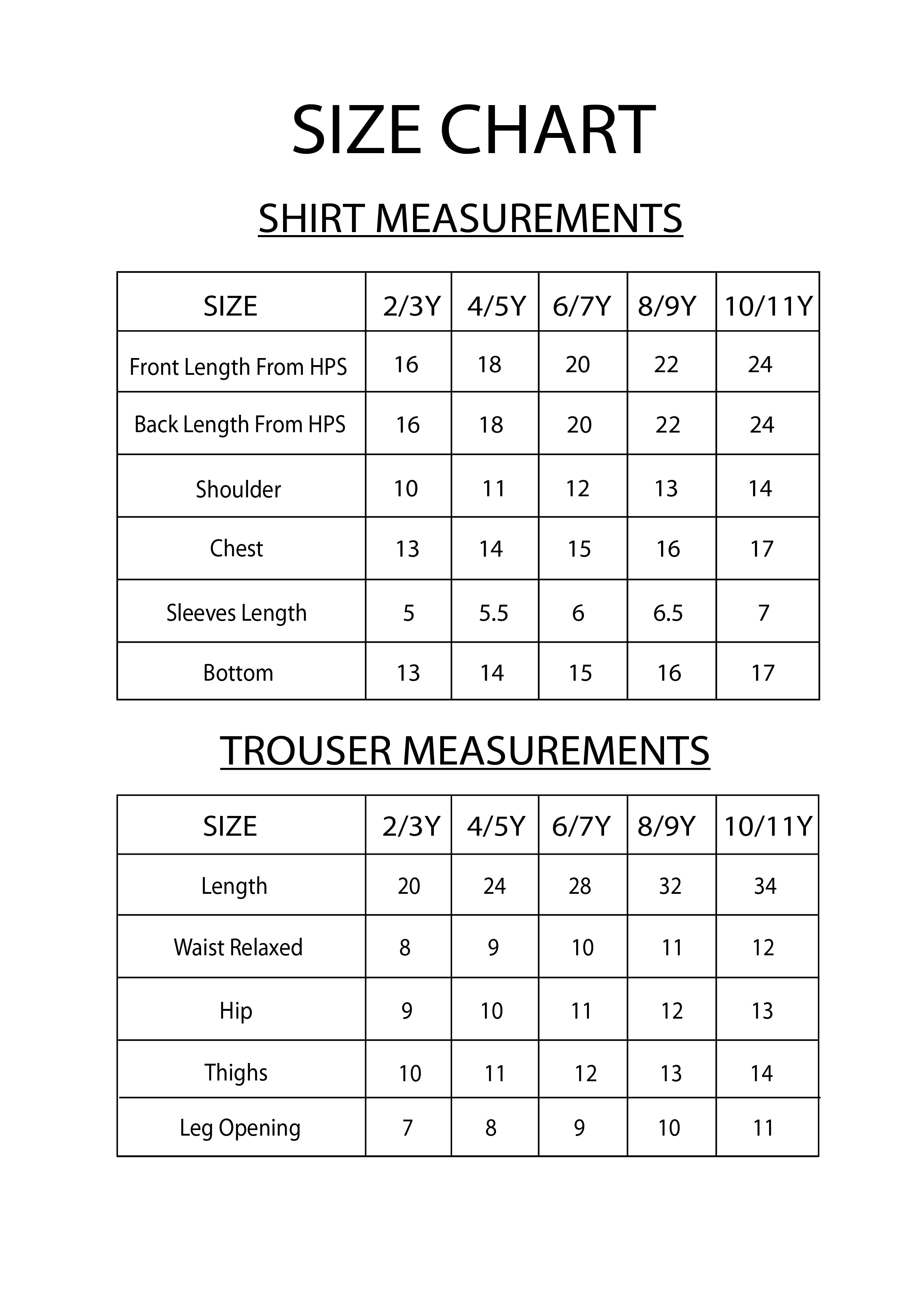 Kids Front open PJ Set- Black